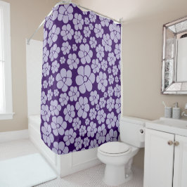 Blokkerpatroon - Paars Douchegordijn