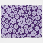 Blokkerpatroon - Paars Fleece Deken (Voorkant (Horizontaal))