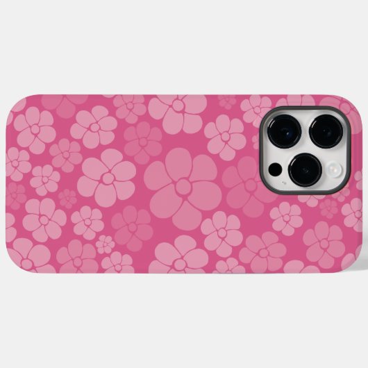 Blokkerpatroon - Roze Case-Mate iPhone Case (Achterkant (horizontaal))