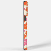 Blokkerpatroon - Roze, Oranje en crème Case-Mate iPhone Case (Achterkant / Rechts)