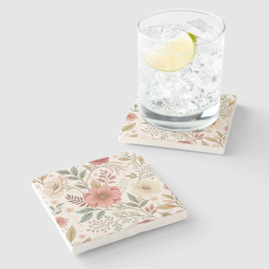 Blokkerpatroon Stenen Onderzetter (Zijkant)