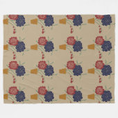 Blokkerpotpatroon Fleece Deken (Voorkant (Horizontaal))