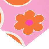 Blokkers roze Sinaasappel Korte Tafelloper (Hoek)