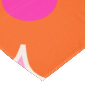 Blokkers roze Sinaasappel Tafelkleed (Gekanteld)