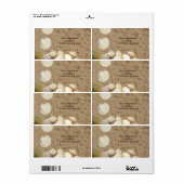 Blokkerschalen en zandetiketten etiket (Full Sheet)