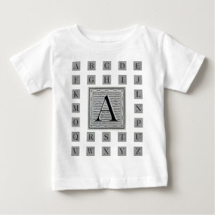 Blokletter "A" Woodcut Woodblock Initiaal