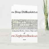 Blokletter "C" Woodcut Woodblock Inital Notitiekaartje (Achterkant)