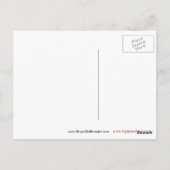 Blokletter "L" Woodcut Woodblock Inital Briefkaart (Achterkant)