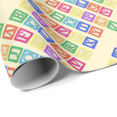 Blokletters Cadeaupapier (Rol Hoek)