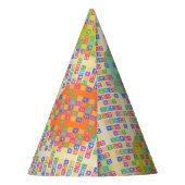 Blokletters Feesthoedjes (Achterkant)