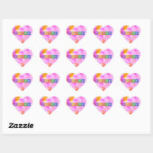 Blokletters Hart Sticker (Vel)