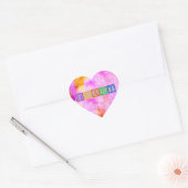 Blokletters Hart Sticker (Envelop)