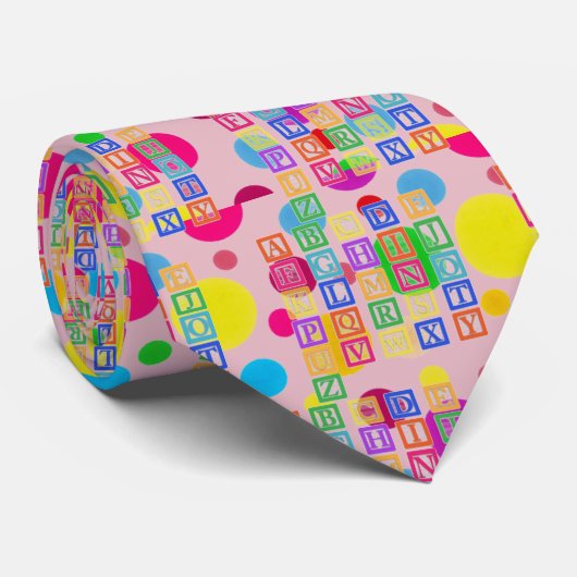 Blokletters Stropdas (Opgerold)