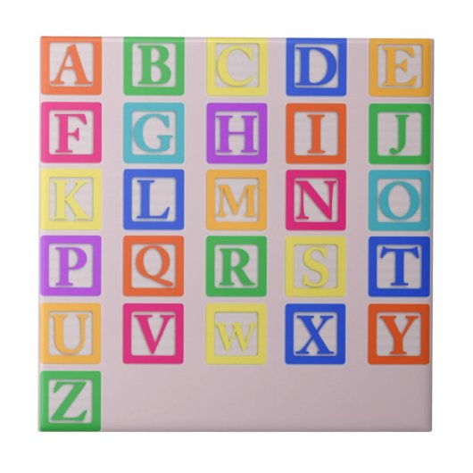 Blokletters Tegeltje (Voorkant)