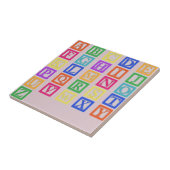 Blokletters Tegeltje (Zijkant)