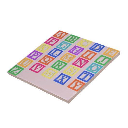 Blokletters Tegeltje (Zijkant)