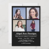 Blokletters wit - Aankondiging Afstuderen (Achterkant)