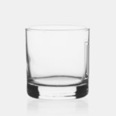 Blokmonogram Whisky Glas (Rechts)