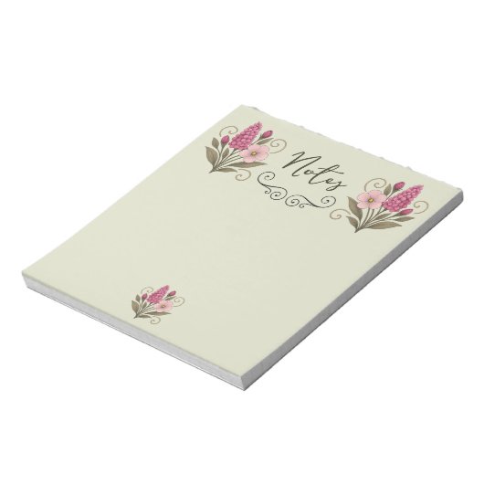 Bloknoot Delicate Flower Notepad Notitieblok (Linkerzijde)
