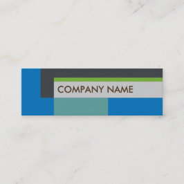 Blokontwerp Mini BC, grijs blauw Mini Visitekaartje