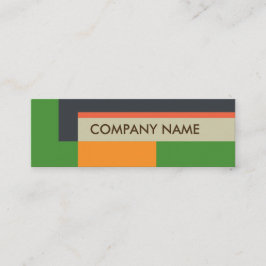 Blokontwerp Mini BC, grijs groen Visitekaartje