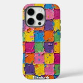 Blokpartij: Abstracte Impasto Case-Mate iPhone Case (Achterkant)