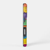 Blokpartij: Abstracte Impasto iPhone Hoesje (Rechterkant)