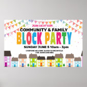 BLOKPARTIJ Banner Poster (Voorkant)