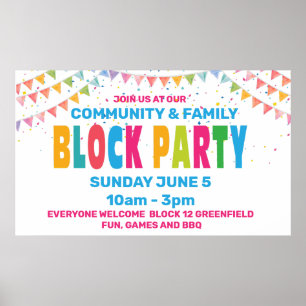 BLOKPARTIJ Banner Poster