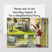 Blokpartij Buurgroep - Uitnodiging voor open huis (Voorkant / Achterkant)