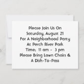 Blokpartij Buurgroep - Uitnodiging voor open huis (Achterkant)