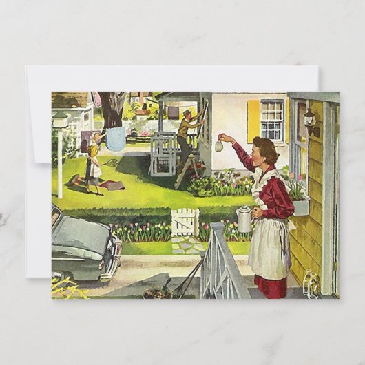 Blokpartij Buurgroep - Uitnodiging voor open huis (Voorkant)