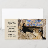 Blokpartij - Humourese uitnodiging (Voorkant / Achterkant)