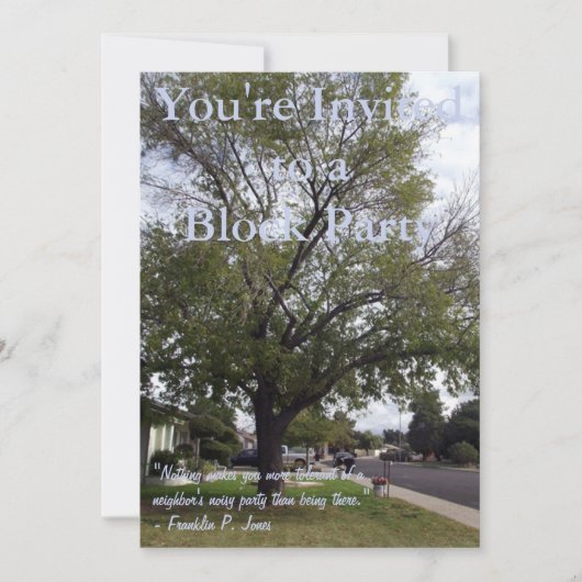 Blokpartij Kaart (Voorkant)