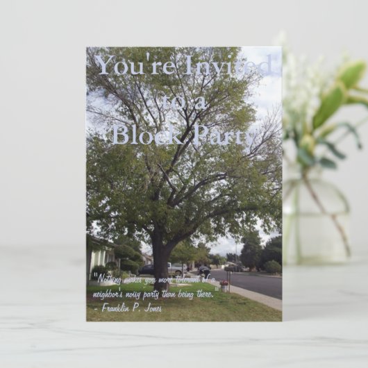 Blokpartij Kaart (Staand voorkant)