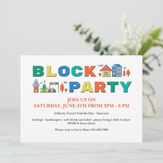 Blokpartijkleuren Kaart (Staand voorkant)