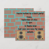 Blokpartijuitnodiging Kaart (Voorkant / Achterkant)