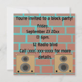 Blokpartijuitnodiging Kaart (Voorkant)