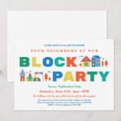 Blokpartijuitnodiging Kaart (Voorkant / Achterkant)