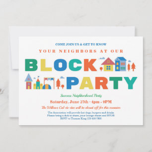 Blokpartijuitnodiging Kaart