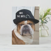 Blokpartijuitnodigingen Save The Date (Staand voorkant)