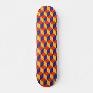 Blokpatroon 01 - Retro Persoonlijk Skateboard