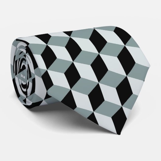 Blokpatroon 02 stropdas (Opgerold)