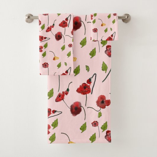 blokpatroon bad handdoek (Insitu)