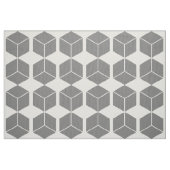 Blokpatroon - Grijs op Wit Stof (Fat Quarter)