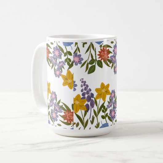 blokpatroon koffiemok (Voorkant links)