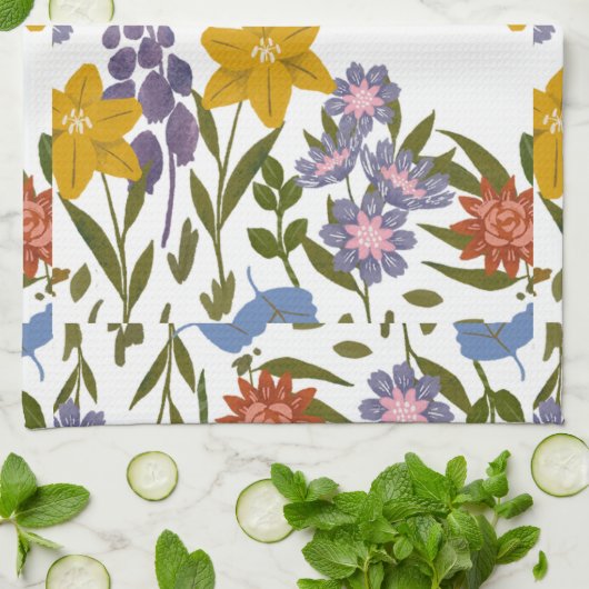 blokpatroon theedoek (Gevouwen)