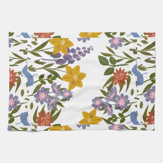 blokpatroon theedoek (Horizontaal)