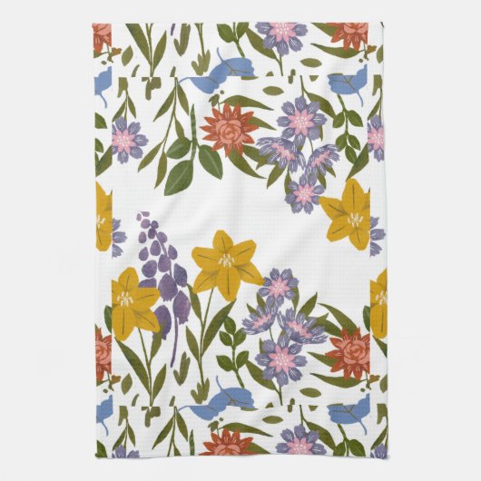 blokpatroon theedoek (Verticaal)