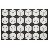 Blokpatroon - wit op zwart stof (Fat Quarter)